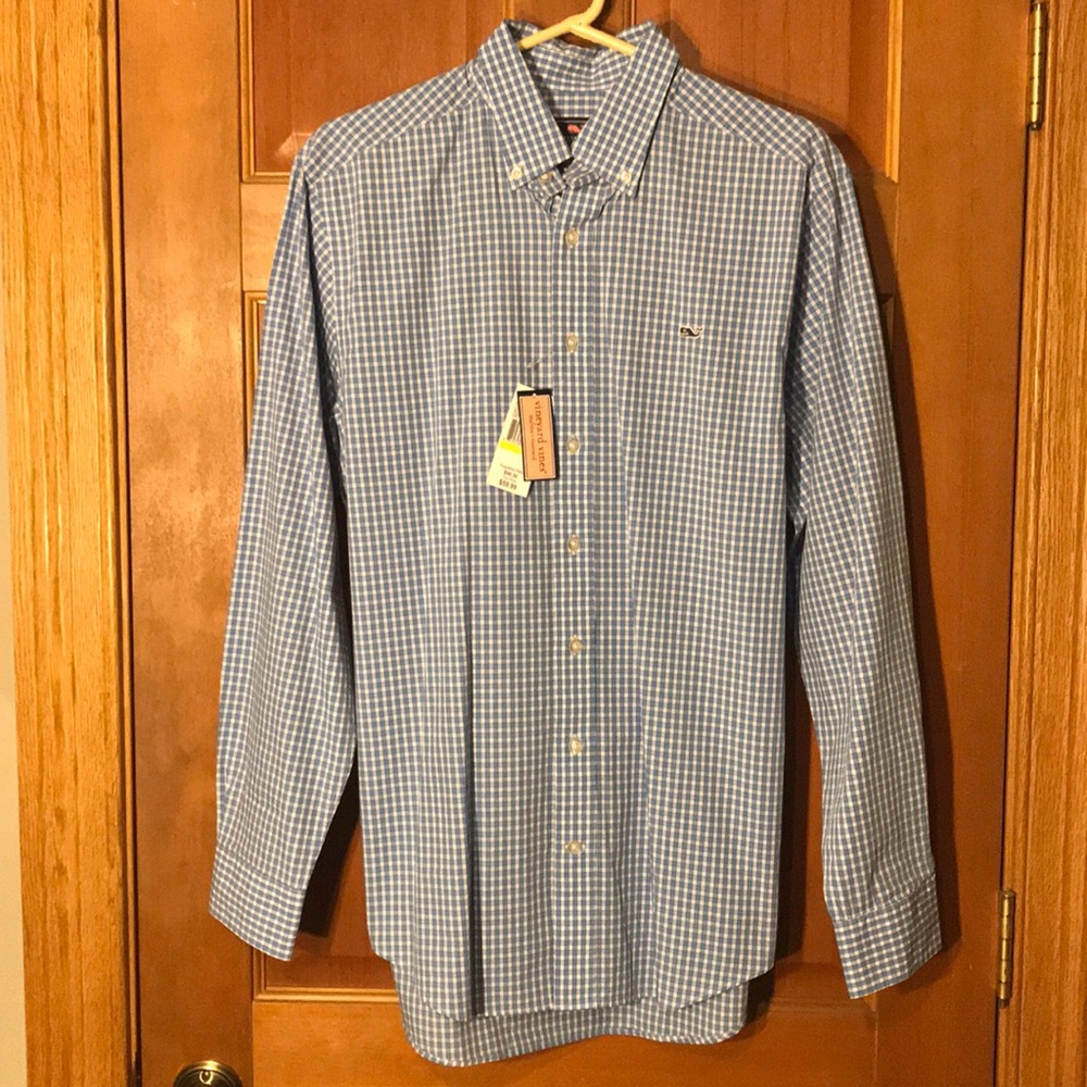 NWT Vineyard Vines Collared Dress Shirt - Adult M
